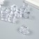 Decor for creativity plastic "Ice cubes" Transparent 1.5x1.5x1.5 cm