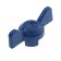 Maste-butter for the ball crane Masterprof Isa. 131175, reinforced, 1/2 "-3/4", blue