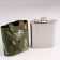Flaw for alcohol and water, 210 ml, "Major", stainless steel, cover, gift, army, 7 oz