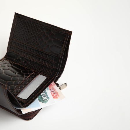 Women's wallet with lightning, brown color-5