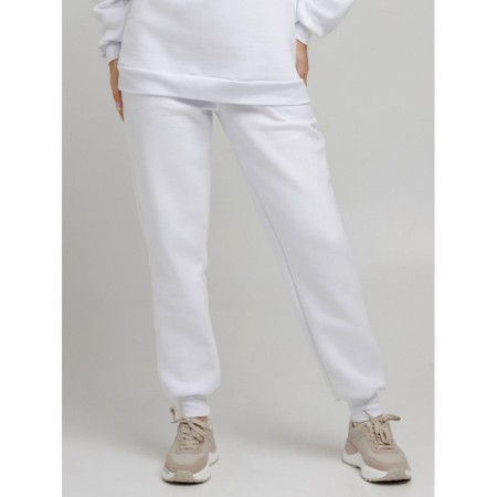 Women's pants with a company, size 48, white color-4