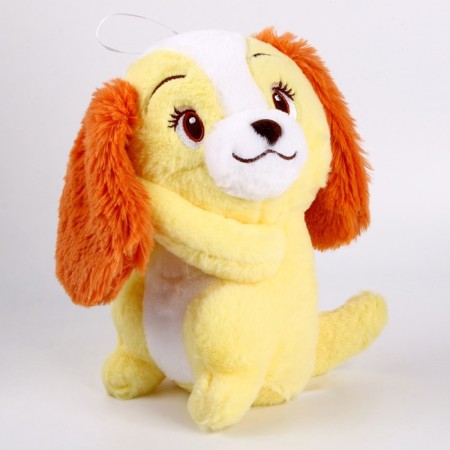 Soft toy "Dog", 20 cm, yellow color