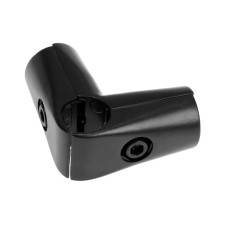 The connector of the angular three pipes d = 25 mm, adjustable, black