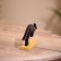 Kangaroo souvenir on a stand, wood 11x4x8 cm