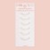 A set of interchangeable elastic bands to eyelashes for eyelashes, 6 pcs, white color