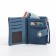 Women's wallet on the button, blue color