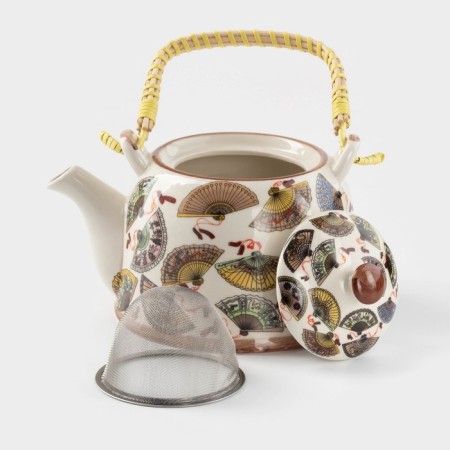 Keramic teapot with a metallic sieve "Vera", 900 ml-1