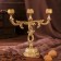 Brass Brass for 3 candles "curls" 21x8.5x19.5 cm
