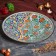 Largan Rishtan ceramics "Flowers", 42 cm, blue