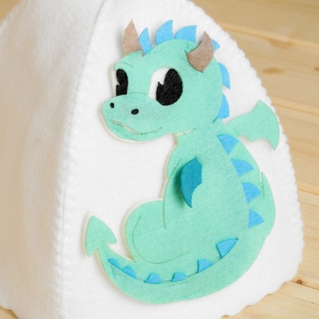 Children's cap with an applique "Dragon", mint-1