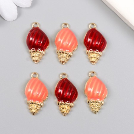 Decor for creativity Metal, enamel "Sea shell" mix 1.3x2.4 cm
