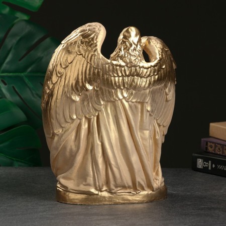 Figure "Guardian Angel" ivory, 35x25x15cm-2