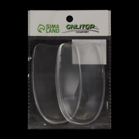 Shoes for shoes, adhesive, silicone, 9.5 × 5.5 cm, pair, color transparent-3