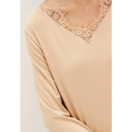 Pajama female "Pamela", size XL, beige color-4