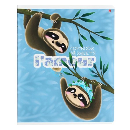 Notebook of 48 sheets in the Caribbean Lanvers cage, covered cardboard, matte lamination Soft Touch, mix-4