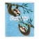 Notebook of 48 sheets in the Caribbean Lanvers cage, covered cardboard, matte lamination Soft Touch, mix