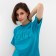 Women's T-shirt Minaku "Fuck" Blue color, river 42