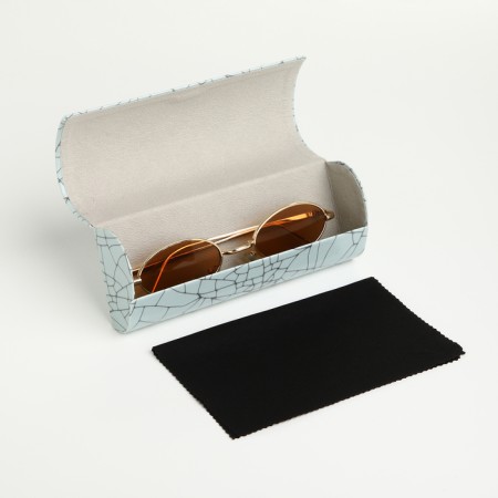 Case for glasses on the cracker, the color is turquoise-3