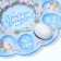 Easter stand for 12 eggs and kulich "Christ is risen!" on Easter, 30 x 30 cm.