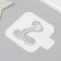 Plastic stencil "Snake", size 9x9 cm