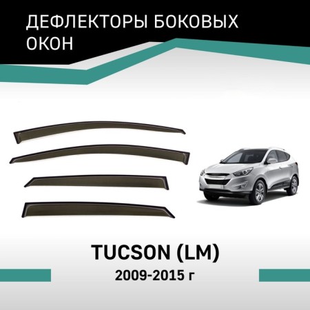 Defly window deflectors for Hyundai Tucson (LM), 2009-2015