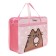 Folder with A4 handles, 330 x 260 x 120 mm, plastic, pens-textiles, pusheen