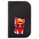 Penal 1 section, 130 x 210 x 40 mm, 2 folding strips, fabric, calligrata top, Content "Cool cat"