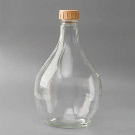 Glass bottle "Damizhana", 5 l, with a lid