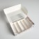 Eclaire box, confectionery packaging, 5 inserts, Present, 25.2 x 15 x 7 cm