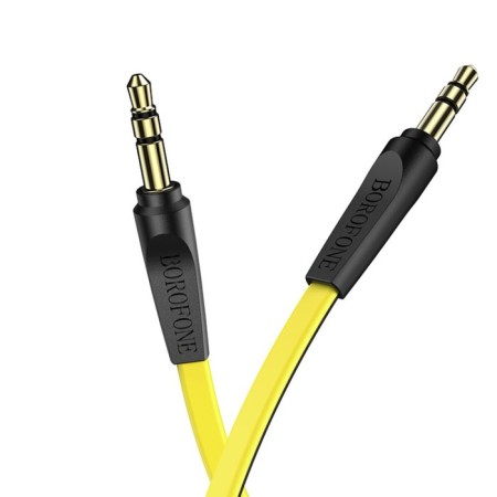 Audio Borofone BL6, Jack 3.5 mm (M) -Jack 3.5 mm (M), TPE braid, 1 m, yellow-2