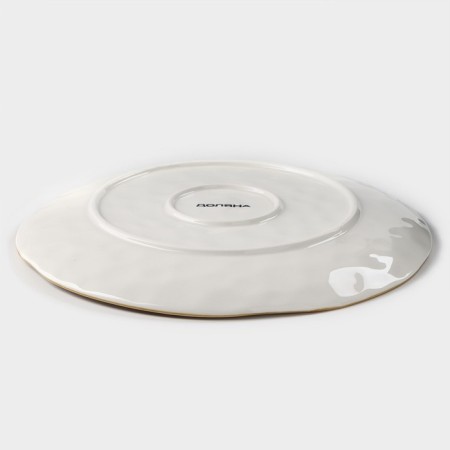 Porcelain shade of the Organic Gold, D = 27.5 cm, white color-2