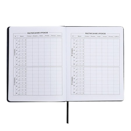 Universal Diary Grade 1-11, 48 sheets "fighter", solid cover of artificial leather, lies, universal cheat sheet, block 80 g/m2-5