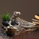 Figure "Iguan" bronze, silver, 23x46x27cm