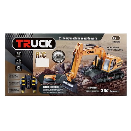 Excavator Radio -controlled "construction", mobile bucket, works from the battery-12