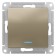 Switch Se Atlasdesign, 10 a, 1 key, with backlight, CX.1A, mechanism, champagne color