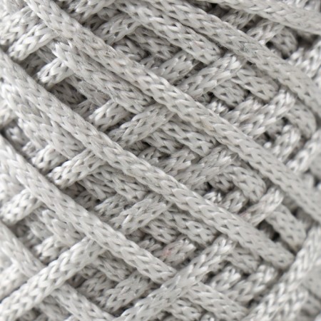 Knitting cord 35% cotton, 65% polypropylene 3 mm 85m/160 ± 10 g (gray/white)-2