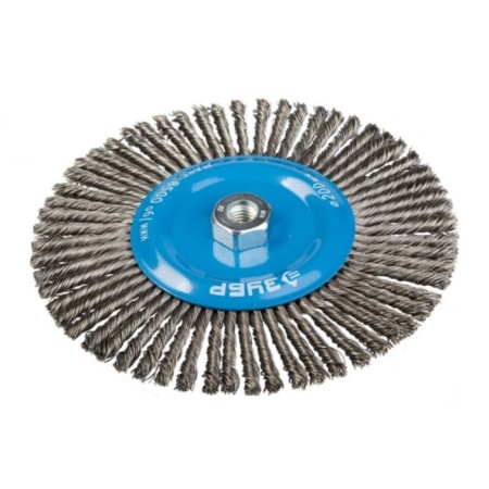Brush for Ushm Zubble 35192-200_z01, flat, steel, wicker bunches, 0.5 mm, 200 mm x M14