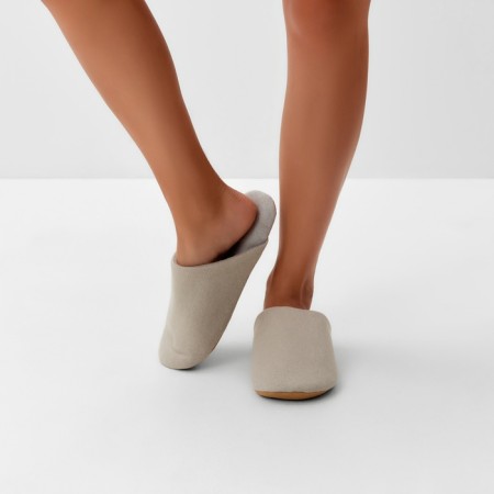 Women's slippers, eco size 36-37, beige color-8
