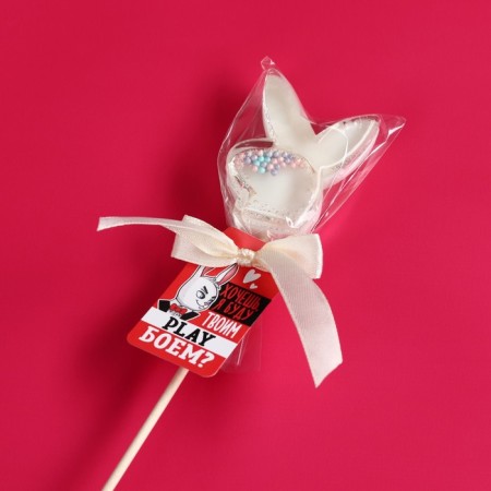 Lounzer rattle "Your playing fight", taste: strawberries, without sugar, 25 g. (18+)-3