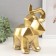 Souvenir Ceramics "Geometry. Elephant" Gold 10x20x21.5 cm