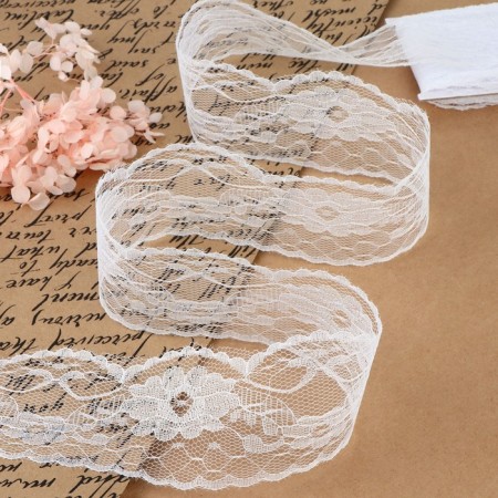 Capricon lace, 55 mm × 10 ± 1 m, white color
