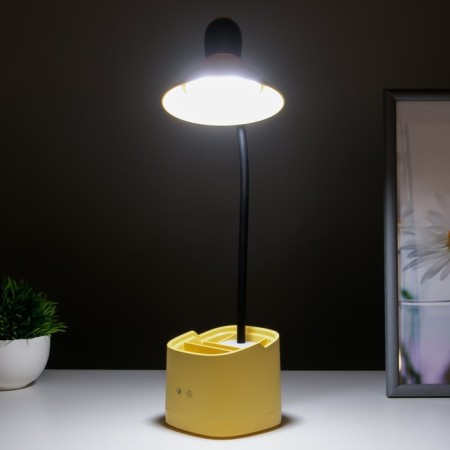 Sensory table lamp 16848/1yl LED 2W USB AKB yellow 9.5x9.5x38 cm Risalux-3