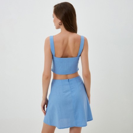 Women's costume (skirt and top) Mist Summer Time, Blue, p. 44-3