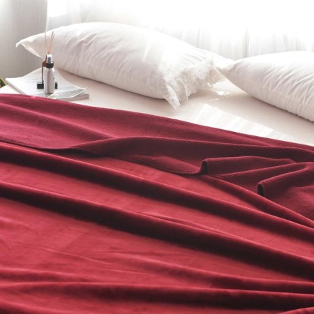 Sofia bedspread, size 220x240 cm, burgundy color-2