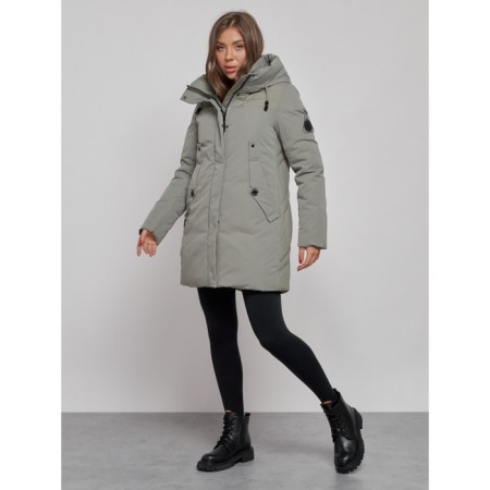 Winter Winter jacket, size 42, khaki color-1