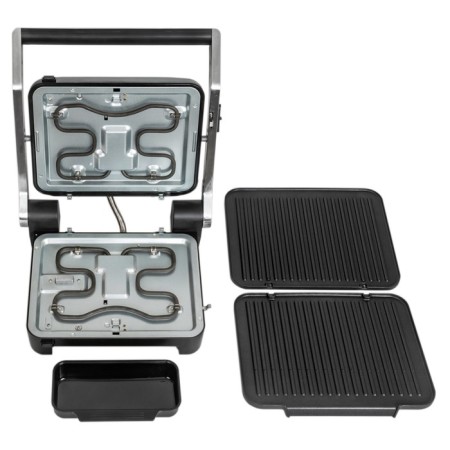 Grill JVC JK-GR307, electric, 2000 watts, anti-stick coating, silver-4