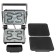 Grill JVC JK-GR307, electric, 2000 watts, anti-stick coating, silver