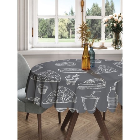 The tablecloth "Fast-food", round, Saten, d = 150 cm