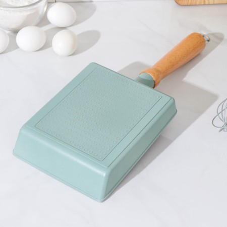 Omlet pan, 19 × 15 cm, with a wooden handle, anti -stick coating, induction-2