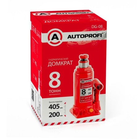 Hydoprofi DG-08 hydraulic jack, 8 tons, lifting height 405 mm-1